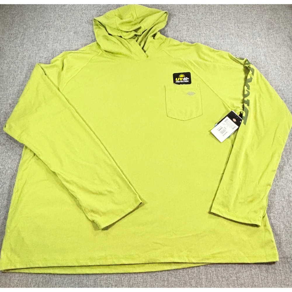 Dickies Mens Performance Workwear Hoodie 4XL Lime Green UV 40+ Temp iQ  NEW